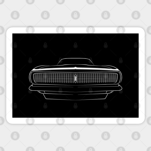 1967 Chevy Camaro RS - front stencil, white Magnet by mal_photography